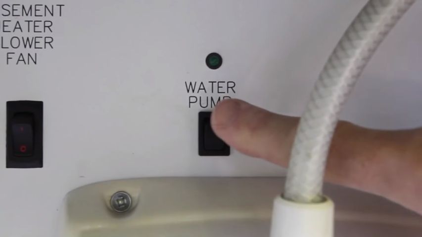 turn on rv water pump