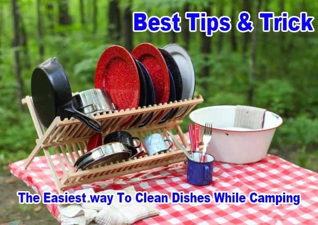 Clean Dishes While Camping
